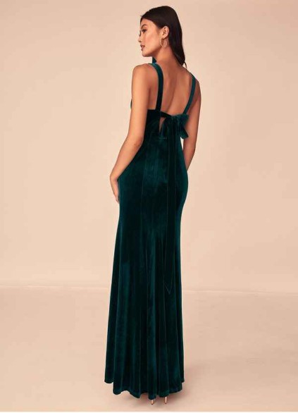 Blush Mark Falling for You Velvet Maxi Dress Blush Mark Falling for You Velvet Maxi Dress