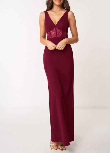 AZ Occasions Modern Romance Stretch Crepe Maxi Dress AZ Occasions Modern Romance Stretch Crepe Maxi Dress