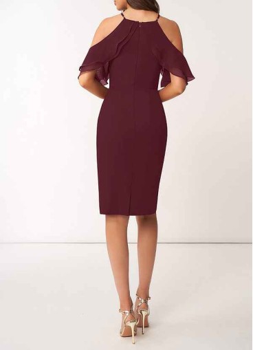 AZ Occasions So Lovely Chiffon Midi Dress