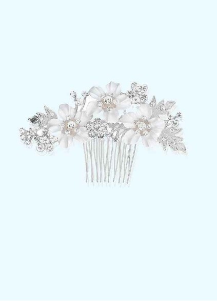 Frosty Meadows Floral Comb Frosty Meadows Floral Comb
