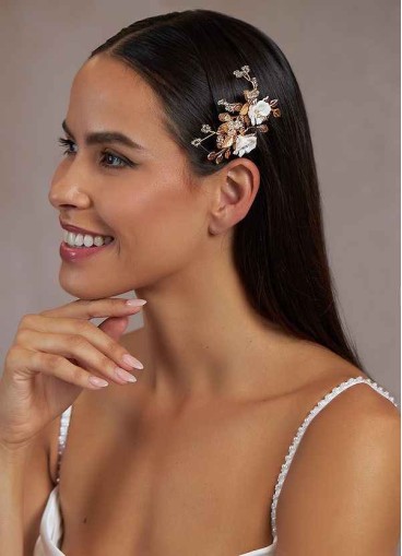 Gold Floral Hairpin Set
