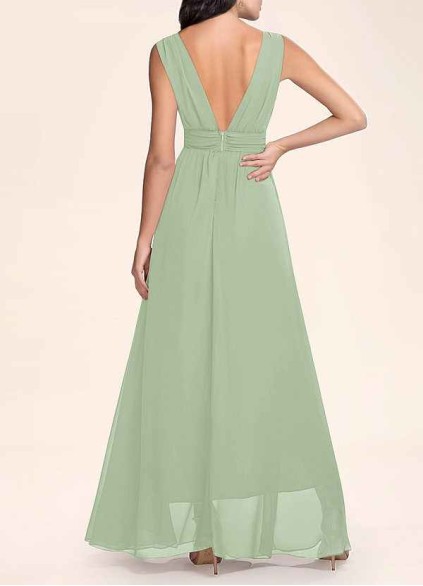 AZ Occasions Dancing Queen Dusty Sage Chiffon Maxi Dress AZ Occasions Dancing Queen Dusty Sage Chiffon Maxi Dress