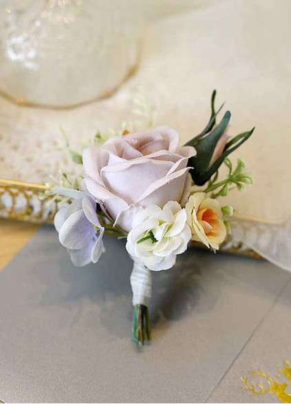 Lilac Rose Boutonniere Lilac Rose Boutonniere