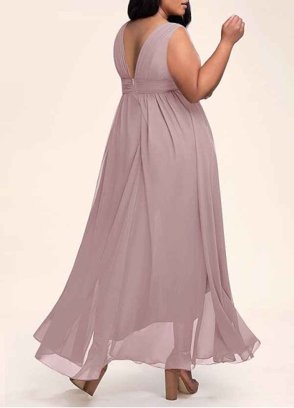 AZ Occasions Dancing Queen Vintage Mauve Chiffon Maxi Dress AZ Occasions Dancing Queen Vintage Mauve Chiffon Maxi Dress