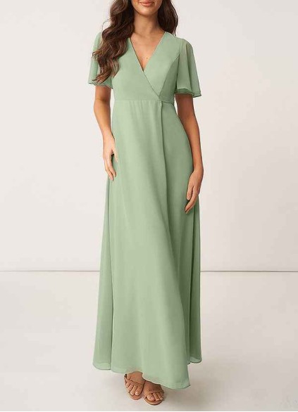 AZ Occasions Chiffon Wrap Maxi Dress AZ Occasions Chiffon Wrap Maxi Dress